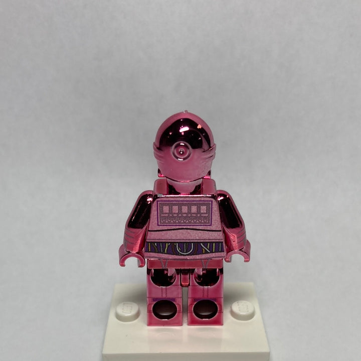 Protocol Droid Limited Edition Chrome Pink Custom Printed & Inspired Lego Star Wars Minifigure Custom minifigure BigKidBrix   