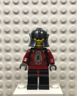 Knights Kingdom II, Shadow Knight, Speckle Black-Silver Helmet, cas273 Minifigure LEGO®   