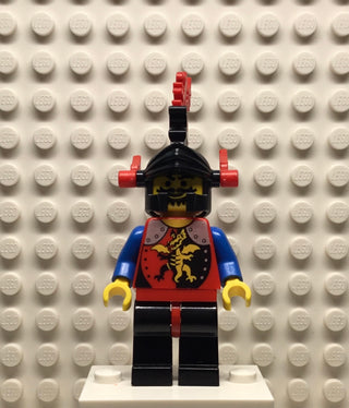 Dragon Knights, Knight 2, Black Legs with Red Hips, Black Dragon Helmet, Red Plumes, cas017a Minifigure LEGO®   