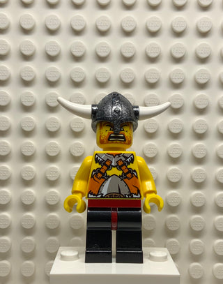 Viking Warrior 6b - Dark Red Hips and Black Legs, vik006 Minifigure LEGO®   