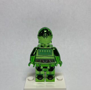 Protocol Droid Limited Edition Chrome Green Custom Printed & Inspired Lego Star Wars Minifigure Custom minifigure BigKidBrix   