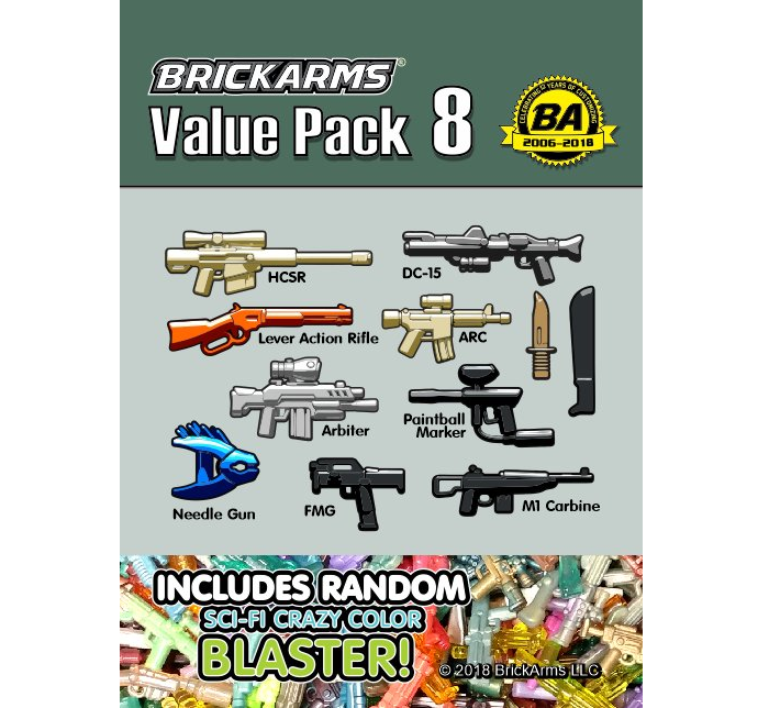 Brickarms Value Pack 8 Accessories Brickarms   