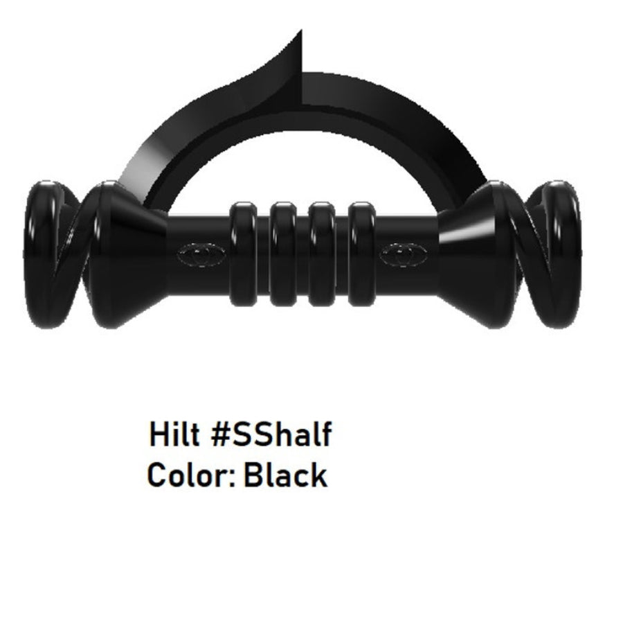 Custom Star Wars Lightsaber Hilt #SShalf Model For LEGO Minifigures. Custom, Accessory BigKidBrix Black  