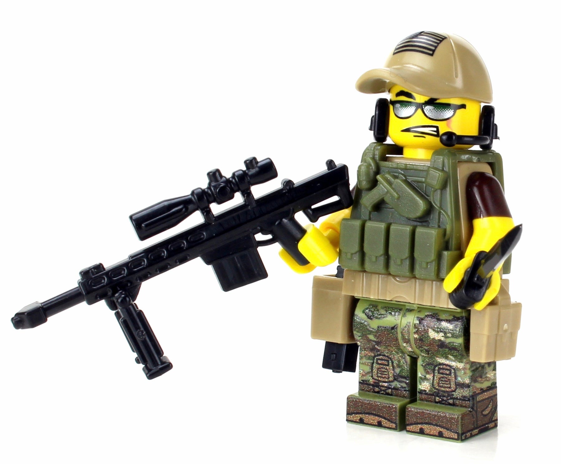 Army Sniper Custom Minifigure – Atlanta Brick Co