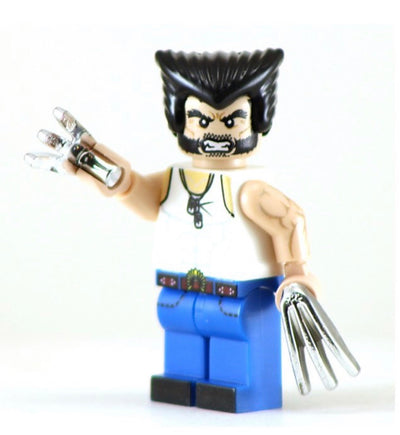 WOLVERINE Logan Custom Printed Marvel Lego Minifigure