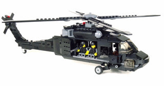 Uh-60 Army Black Hawk Helicopter Building Kit Battle Brick   