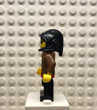 Wolfpack, Eye Patch, Brown Arms and Black Legs, Black Hood, no Cape, cas255 Minifigure LEGO®   