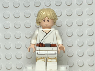 Luke Skywalker (Tatooine, White Legs, Stern / Smile Face Print), sw0778 Minifigure LEGO® Like New  