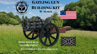 Gatling Gun Building Kit ABC Building Kit Atlanta Brick Co   