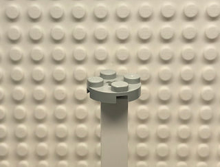 2x2 Plate Round with Axle Hole, Lego® Part Number 4032 Light Gray Part LEGO®   