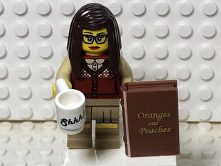 Librarian, col10-1 Minifigure LEGO® Complete with stand and accessories  