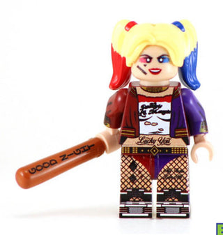 Harley Quinn Suicide Squad Custom Printed Minifigure Custom minifigure BigKidBrix   
