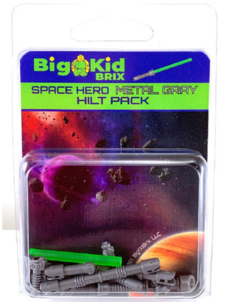 Space Hero Metal Grey Hilt Pack Custom, Accessory BigKidBrix   