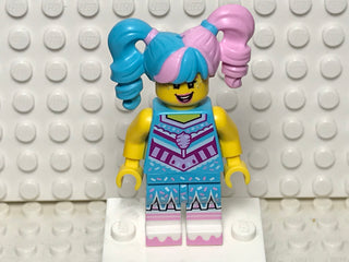 Cotton Candy Cheerleader, vidbm01-10 Minifigure LEGO® Minifigure only, no stand or accessories  