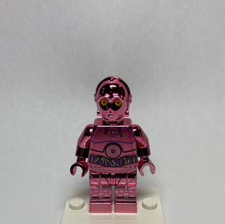Protocol Droid Limited Edition Chrome Pink Custom Printed & Inspired Lego Star Wars Minifigure Custom minifigure BigKidBrix   