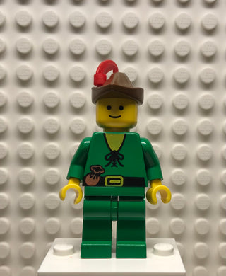 Forestman, Pouch, Brown Hat, Red Feather, cas128 Minifigure LEGO®   