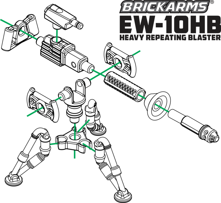 BRICKARMS EW-10HB Heavy Repeating Blaster