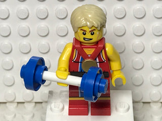 Wondrous Weightlifter, coltgb-7 Minifigure LEGO® Complete with stand and accessories  