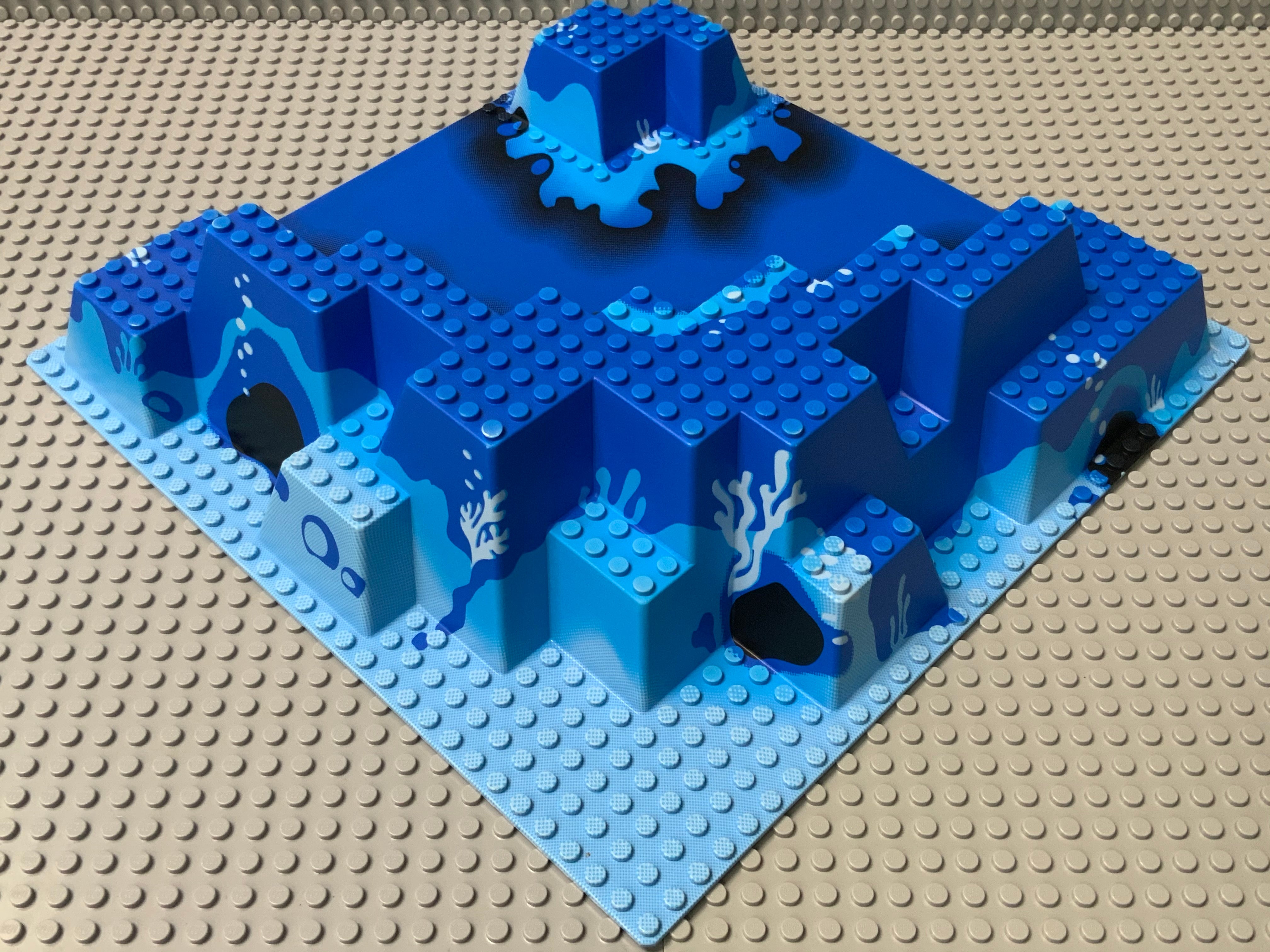 32x32 Raised Baseplate Canyon w/ Blue Underwater Pattern 6024px1