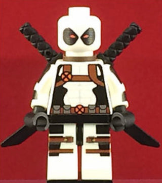 Deadpool White Outfit Marvel Custom Printed Minifigure Custom minifigure BigKidBrix   