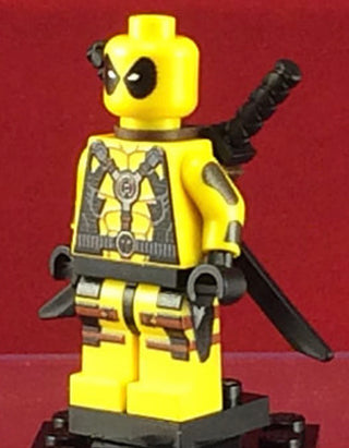 Deadpool Yellow Outfit Marvel Custom Printed Minifigure Custom minifigure BigKidBrix   