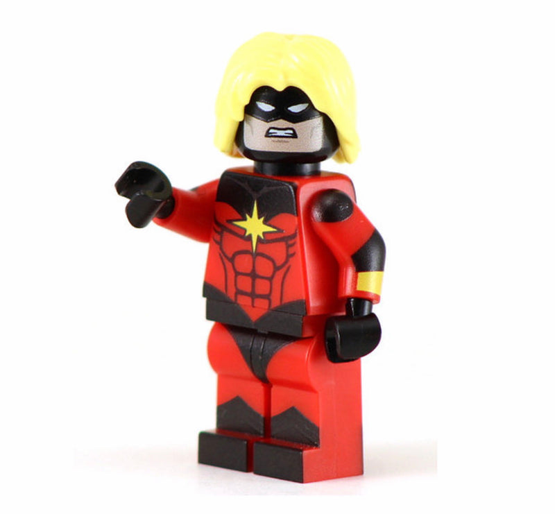Captain Marvel Custom Printed Minifigure