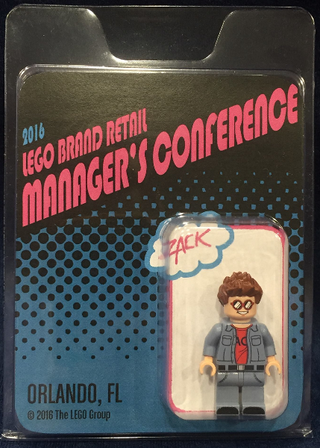 Lego Brand Retail Manager's Conference 2016, Zack Blister Pack, Orlando, FL Minifigure LEGO®   