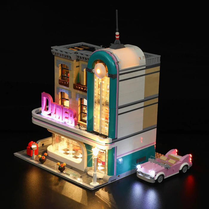Light Up Kit for Downtown Diner, 10260 – United Brick Co® Light Up Kit for Downtown Diner, 10260 – United Brick Co®