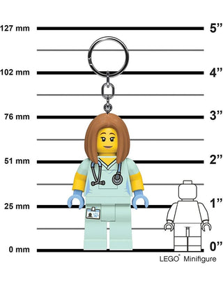 LEGO® Nurse Keychain LED Light 3” Keychain LEGO®   